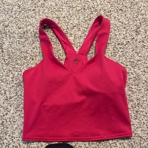 Alo Red airbrush top